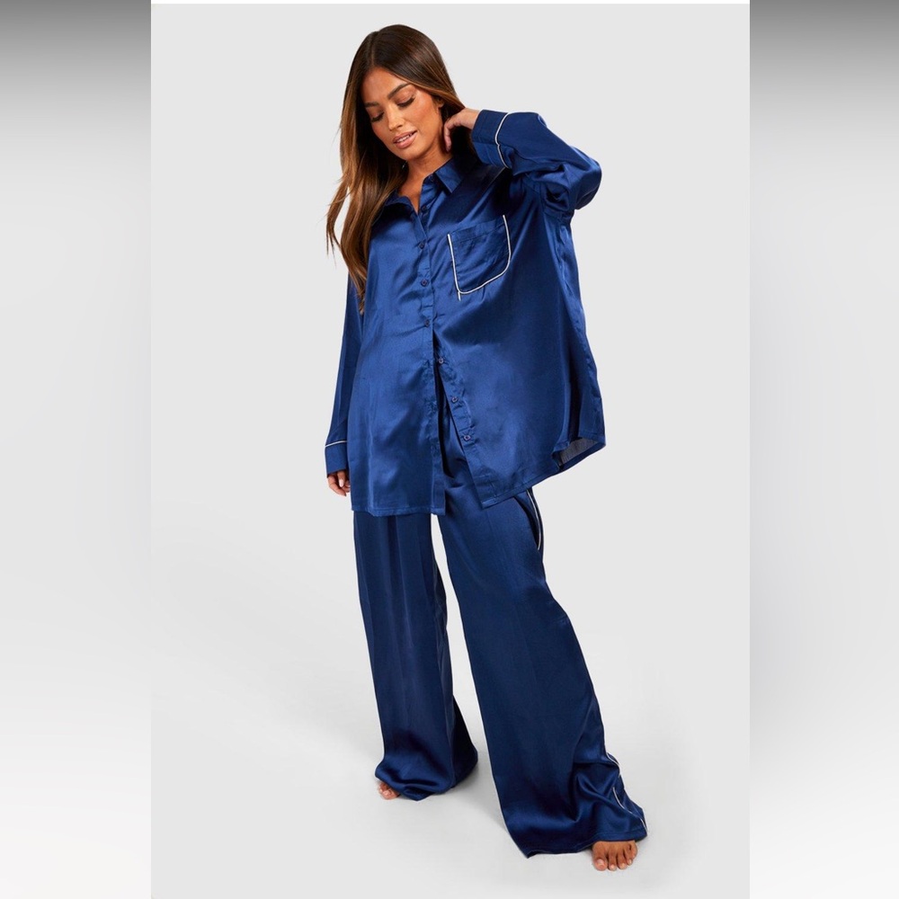 Oversized Pipe Detail PJ Set
